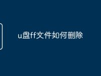 u盤(pán)ff文件如何刪除-路由網(wǎng)