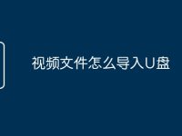 視頻文件怎么導入U盤-路由網(wǎng)