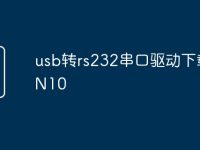 usb轉rs232串口驅動下載WIN10-路由網(wǎng)