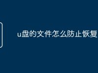 u盤的文件怎么防止恢復-路由網(wǎng)