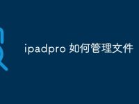 ipadpro 如何管理文件-路由網(wǎng)