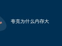 夸克為什么內(nèi)存大-路由網(wǎng)