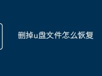 刪掉u盤(pán)文件怎么恢復(fù)-路由網(wǎng)