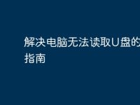 解決電腦無(wú)法讀取U盤的完整指南-路由網(wǎng)