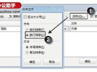 在Excel表格中按行對數(shù)據(jù)排序的方法-路由網(wǎng)