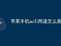 蘋果手機wifi網(wǎng)速怎么測試-路由網(wǎng)