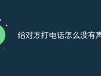 給對方打電話怎么沒有聲音-路由網