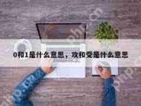 0和1代表什么含義-路由網