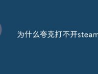 為什么夸克打不開steam-路由網