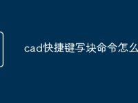 cad快捷鍵寫塊命令怎么用-路由網(wǎng)