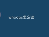 whoops怎么讀-路由網(wǎng)