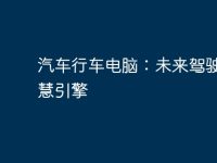 汽車行車電腦：未來駕駛的智慧引擎-路由網(wǎng)