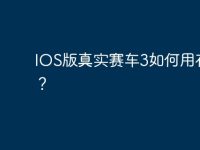 IOS版真實(shí)賽車3如何用存檔？-路由網(wǎng)