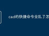 cad的快捷命令全亂了怎么-路由網(wǎng)