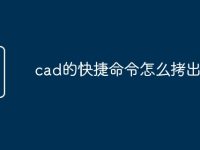 cad的快捷命令怎么拷出去-路由網