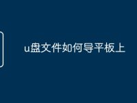 u盤文件如何導平板上-路由網