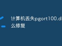 計算機(jī)丟失pgort100.dll怎么修復(fù)-路由網(wǎng)
