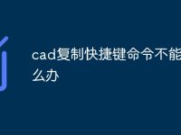 cad復(fù)制快捷鍵命令不能用怎么辦-路由網(wǎng)