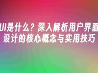 UI是什么？深入解析用戶界面設(shè)計(jì)的核心概念與實(shí)用技巧-路由網(wǎng)