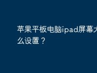 蘋果平板電腦ipad屏幕大小怎么設(shè)置?-路由網(wǎng)