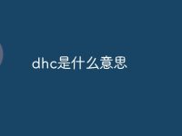 dhc是什么意思-路由網