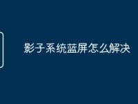 影子系統(tǒng)藍(lán)屏怎么解決-路由網(wǎng)